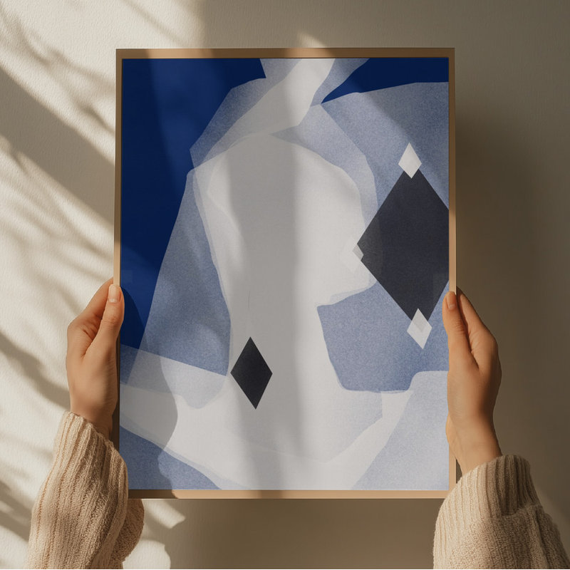 Blue Abstract, 76.2 cm H x 50.8 cm W