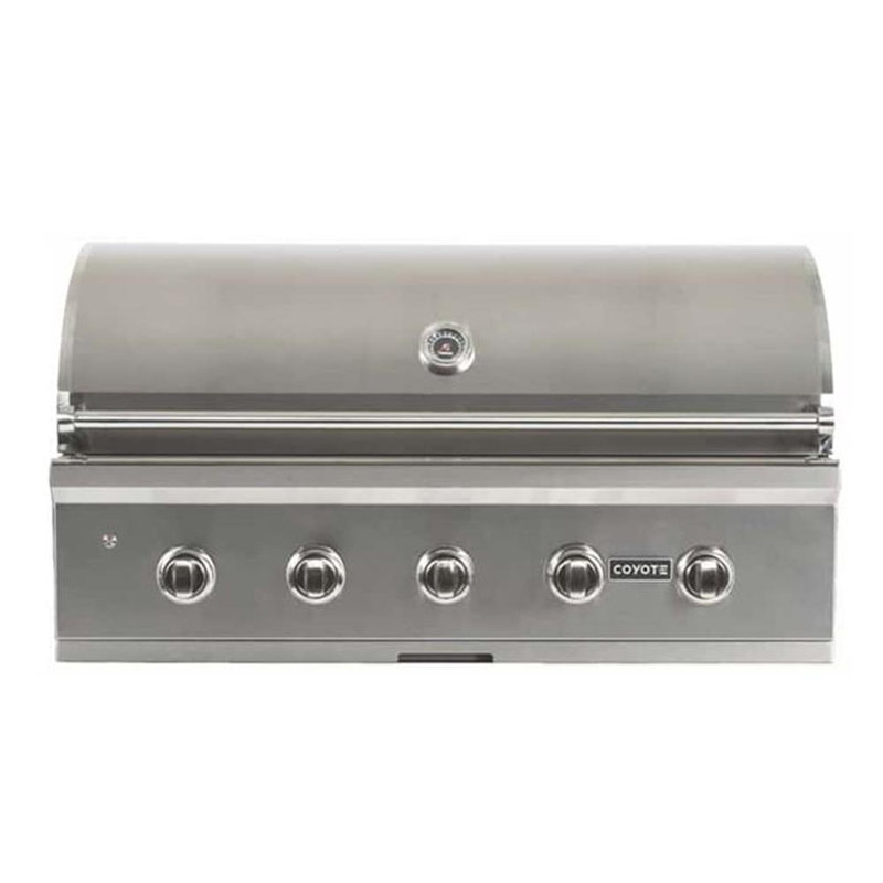 Coyote Grills 5-Burner Built-In Convertible Gas Grill, Liquid Propane