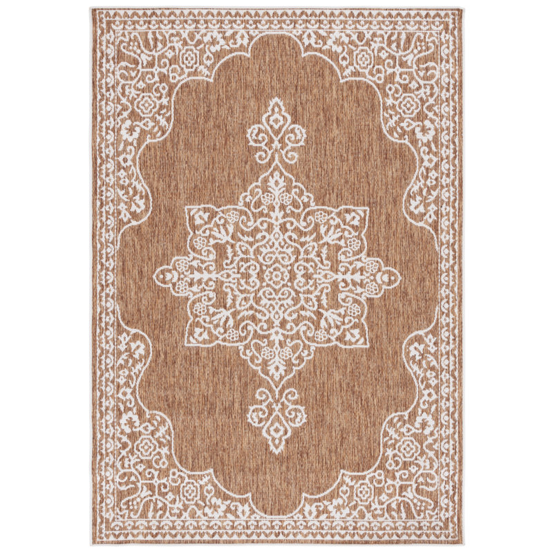 Tapis oriental d'intérieur / extérieur Villante Performance Performance, Tapis de couloir 2 pi 2 po x 6 pi