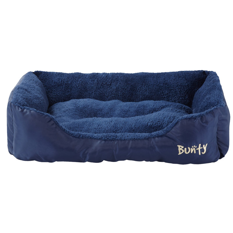 Bacup Polyester Pet Bed, Large (75 cm L x 58 cm W), Blue
