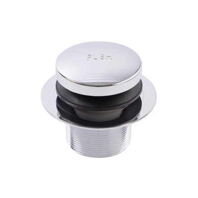 SUPPLYGIANT Tip Toe Bath Drain Assembly, 1-3/8 Inch Drain Stopper, Chrome Plated Finish
