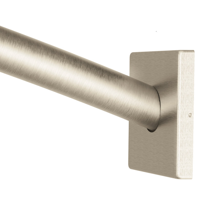 Tringle à rideau de douche fixe incurvée Triva, Nickel brossé