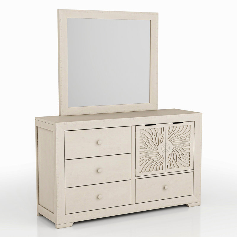 Commode combinée 4 tiroirs Aru