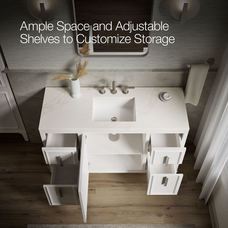 Southerk 48-In Bathroom Vanity Set, White