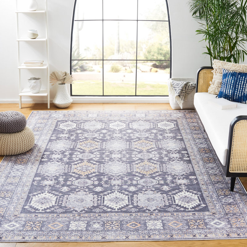 Brazzell Performance Machine Washable Oriental Rug, Rectangle 8' x 10'
