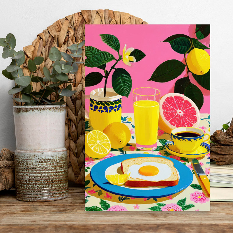 «Vibrant Citrus Petit déjeuner», H 18 po x l 12 po