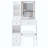 Small Size Left Drawer Desktop Vanity Table + Cushioned Stool, Large Sliding, Touch Control, Tri-Color Switching, Brightness Adjust LED Mirror, High Capacity Storage, Suitable For Small Space-662215087