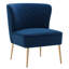 Chaise d'appoint en velours Tru-1276429214