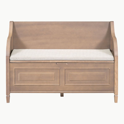 Wood Storage Bench