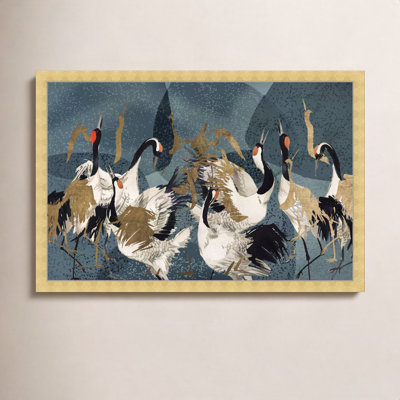 Crane Love Print by Oliver Gal