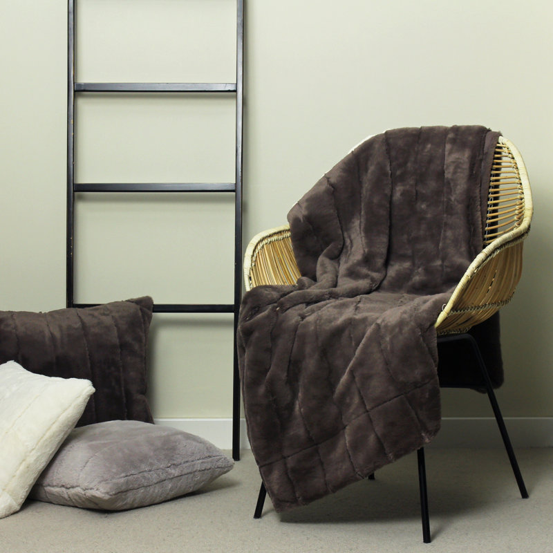 Berwick Throw Blanket, W140 x L200cm, Rust