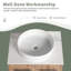Meuble-lavabo mural 24 po avec lavabo vasque et support de rangement, portes à fermeture douce