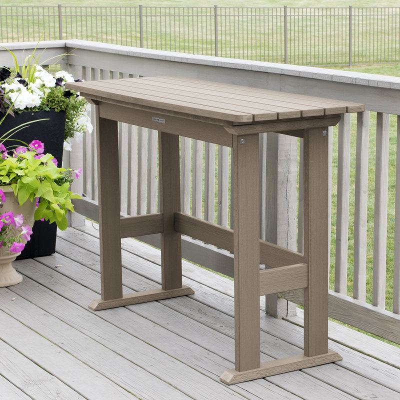 Table de bar Arbnora, Brun bois
