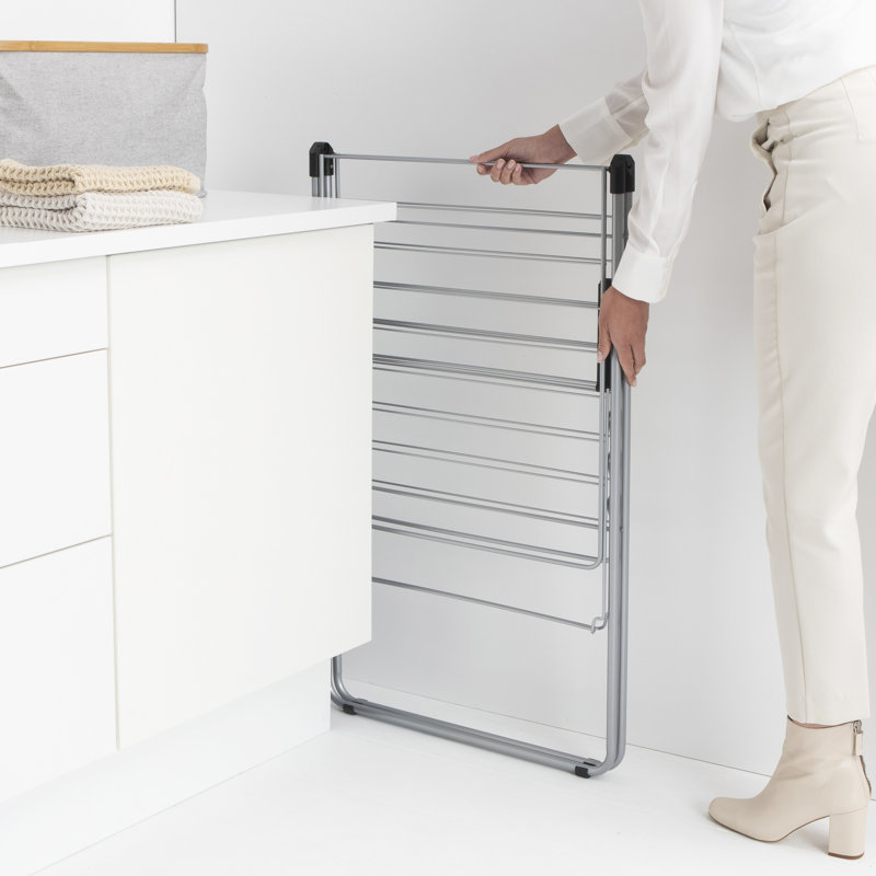 Séchoir à vêtements pliable HangOn de Brabantia (66 pieds), Gris métallisé