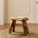 Minnick Solid Wood Accent Stool