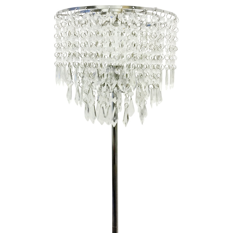 Pagan 153cm Traditional Floor Lamp, Chrome