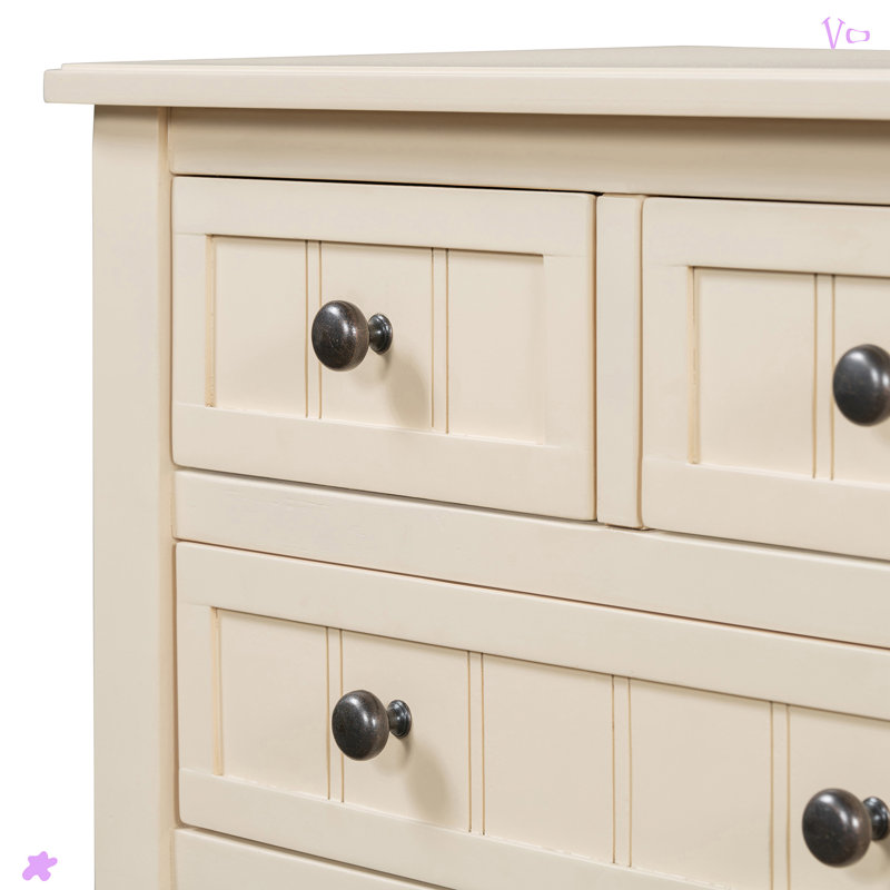 Narrow Console Table, Slim Sofa Table With Three Storage Drawers, Beige