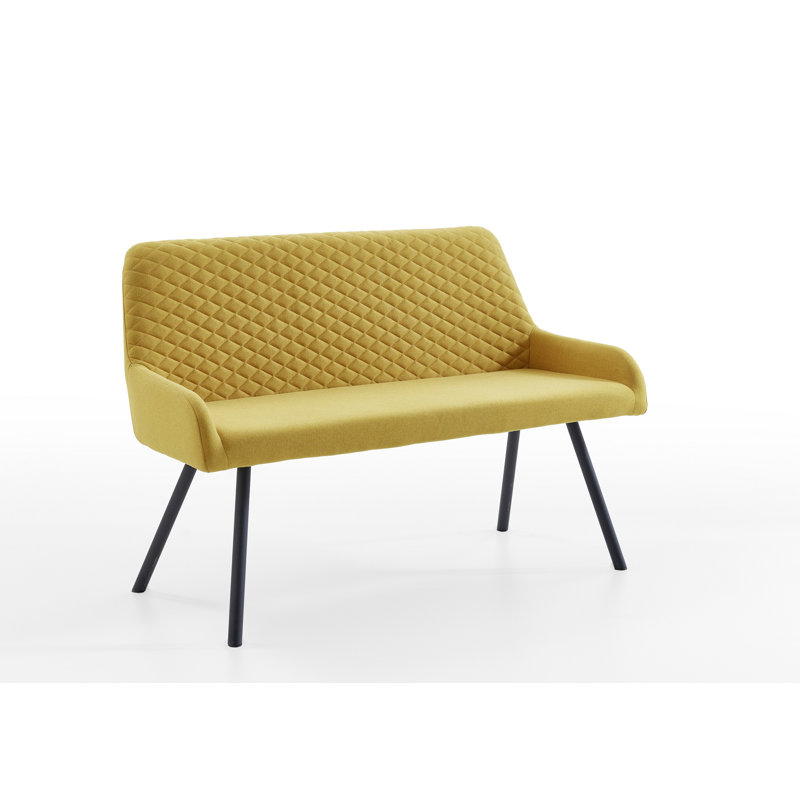 Galston Upholstered Bench, Yellow