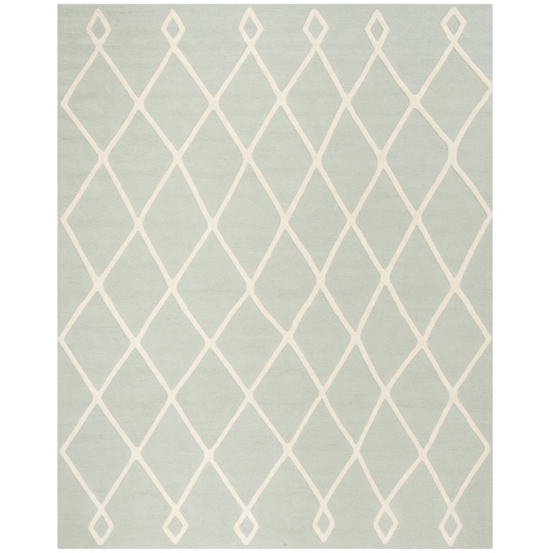 Krystyna Hand Tufted Wool Rug, Rectangle 6' x 9'