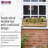 Large Wooden Planter Rustic Scandinavian Redwood Window Box H15 L76 W23 Cm, 24.5 Ltrs Cap.