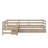 Twin Size L-Shaped Platform Bed With Drawers-798454841