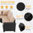 7-pieces Patio Furniture Set With 44" Propane Gas Fire Pit Table-106877514