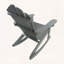 Chaise Adirondack inclinable en bois