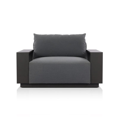 Melina Outdoor Metal Chair-Arashi Graphite
