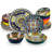 Simi 24 Piece Porcelain China Dinnerware Set - Service for 6