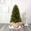 Sapin de Noël vert artificiel avec lumières blanches claires-1335023013