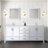 Dark Grey Double Bath Vanity 80 In. W X 22 In. D, With Cultured Marble Top-117978912