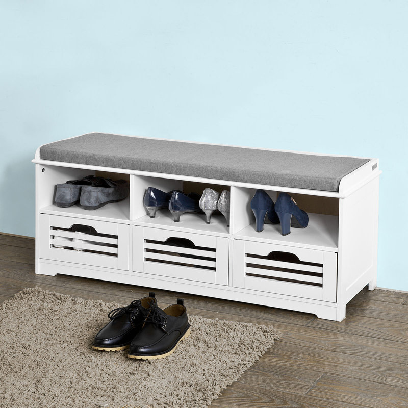 Segars Polyester Upholstered Storage Bench