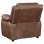 Fauteuil d'appoint rembourré rembourré Zeshaun brun foncé