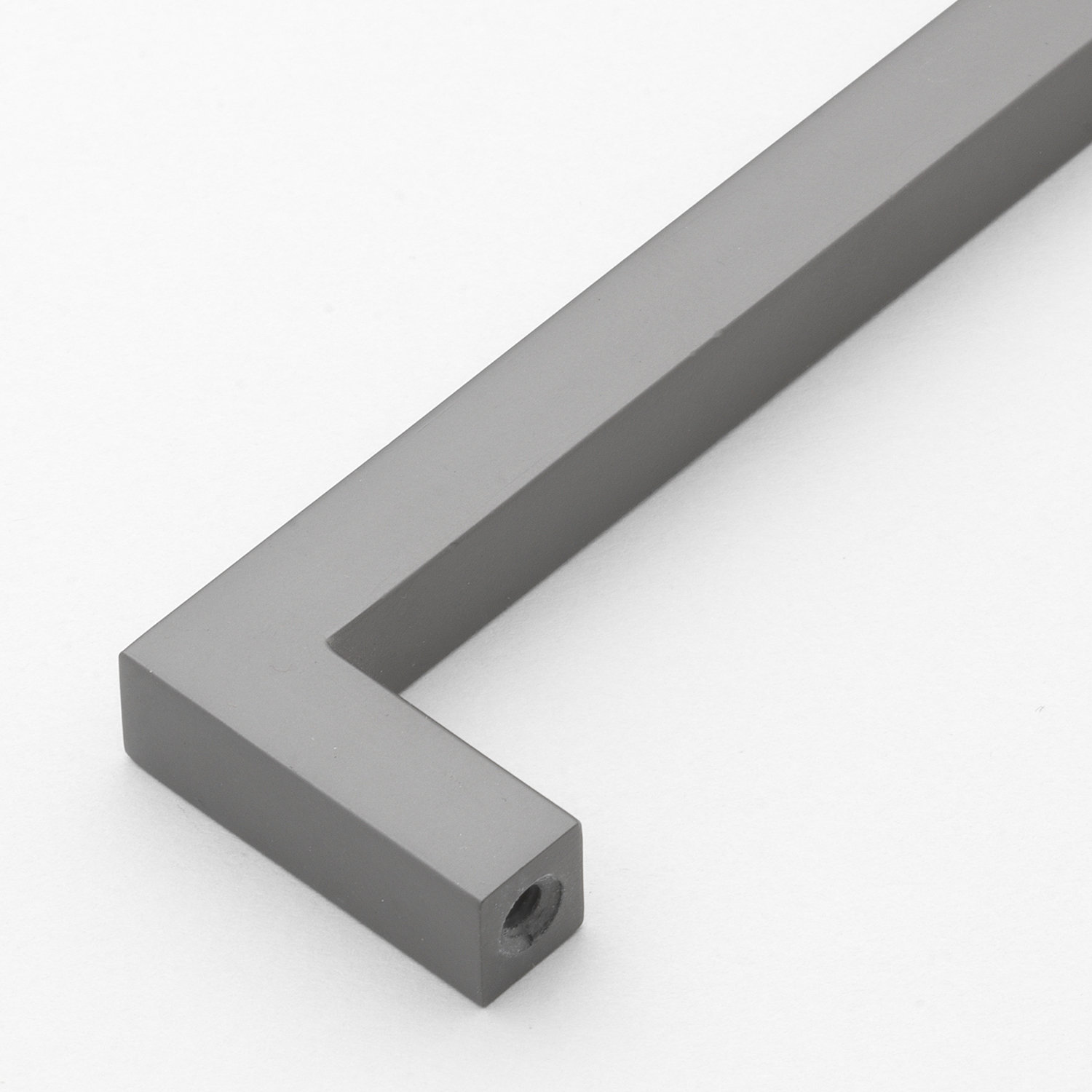 Kingston Solid Square Bar Cabinet Pull, Graphite, 5 1/16"