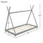Lit plateforme simple avec structure triangulaire