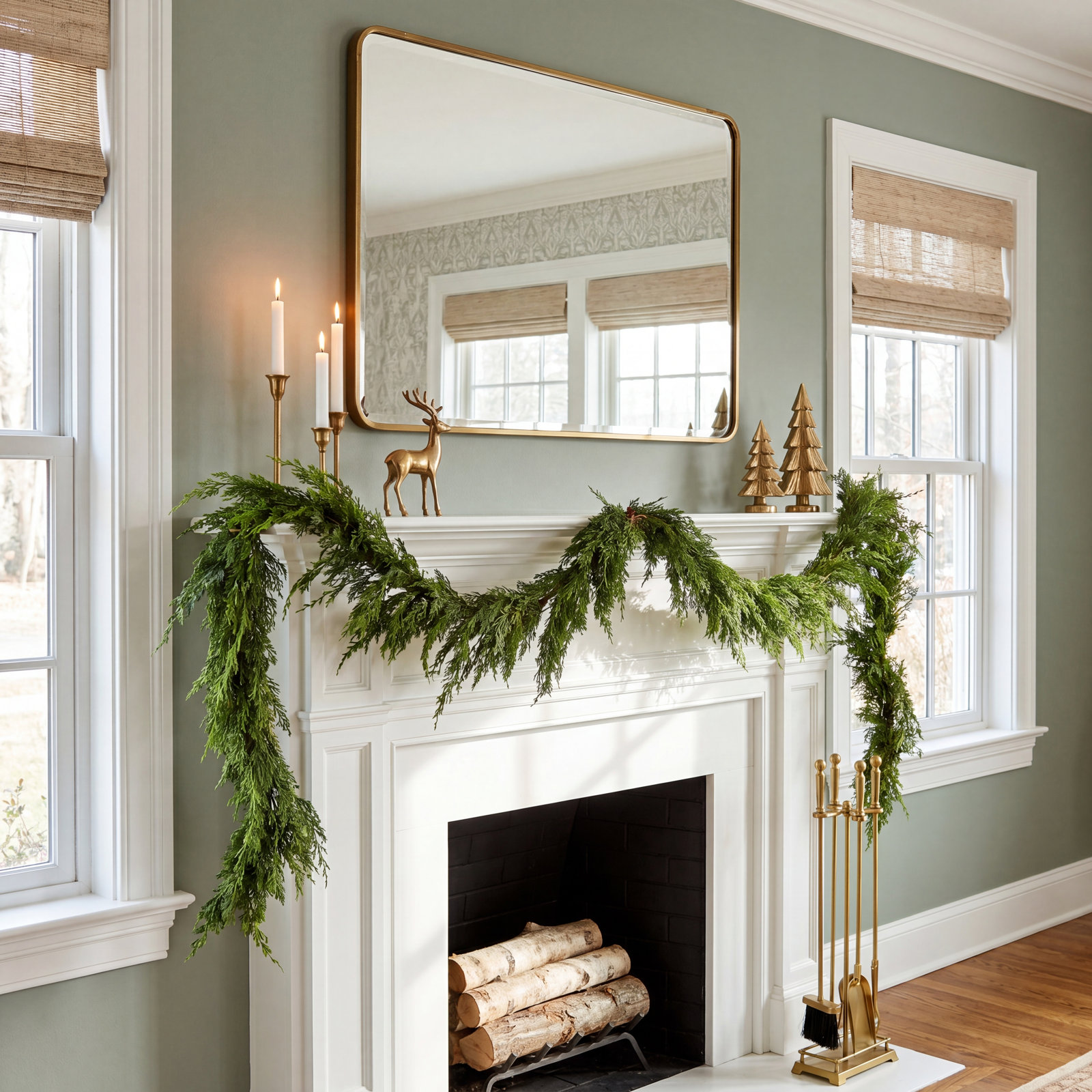 60" Cypress Christmas Garland