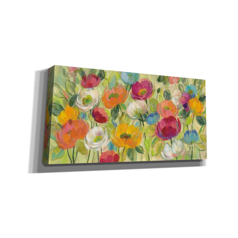 «Chartreuse Garden» par Silvia Vassileva, art mural sur toile, H 20 po x l 40 po x P 1,5 po