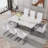 Marble Glass Dining Table(Only Table)-364990816