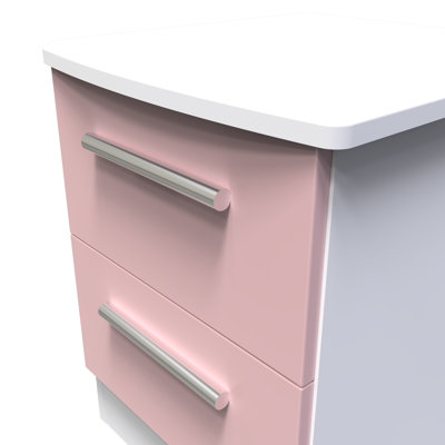 Fully Assembled Yantarni 2 DrawerÂ Bedside Table