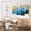 Avery pastel et lignes abstraites bleues-108892693
