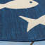 Tapis intérieur / extérieur bleu marine / beige Avani-968101022