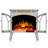 Antarctic Star Electric Fireplace Heater 25" with Remote Control,Heater w/Realistic Flame Effect, Overheat Protection, Temperature Adjustable, 1500W, for Indoor Use-761046277