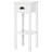 Homcom 2-tier Side Table With Drawer And Bottom Shelf: Narrow End Table For Living Room Or Bedroom, White Finish