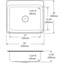 Évier de cuisine à montage sur plan L 25 po x l 22 po Lustertone-9254772