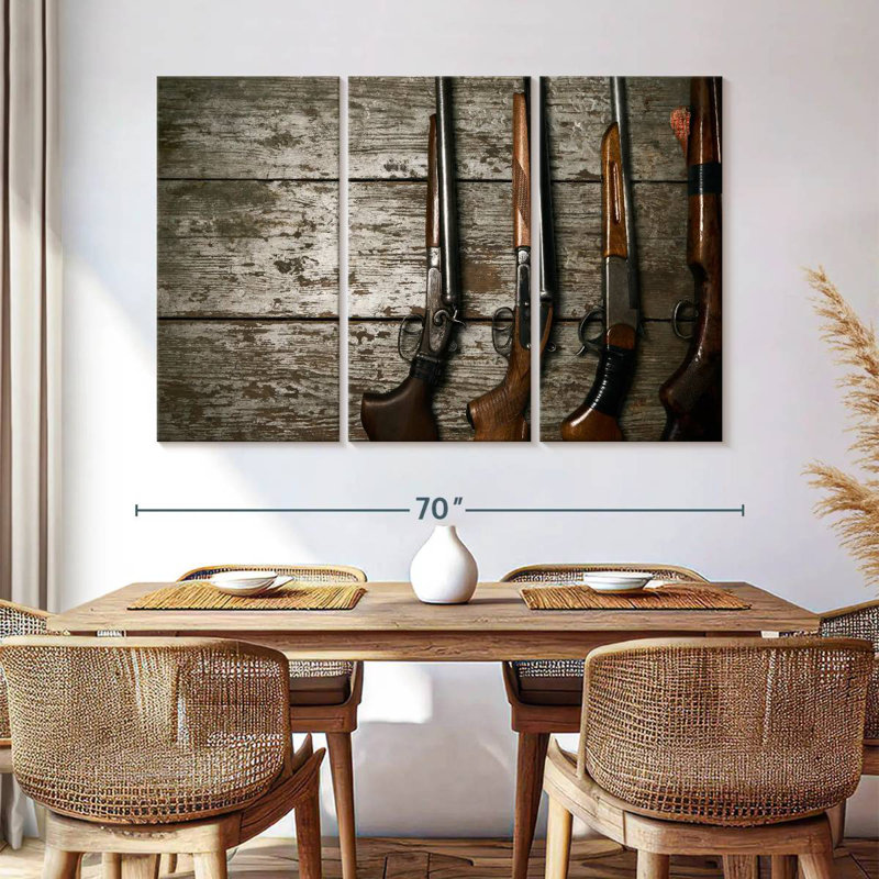 Senne Hunting Guns, 42" H x 65" W