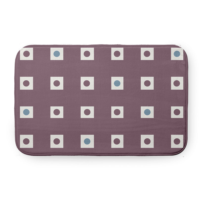Tapis de bain Coastal Calm, L 17 po x L 24 po, Bleu