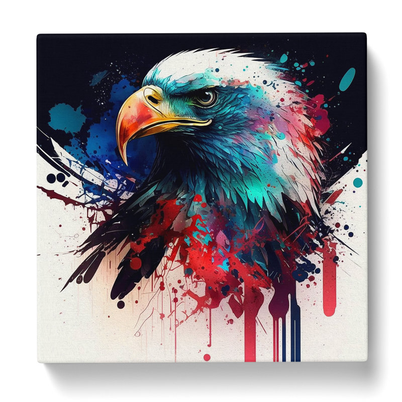Eagle Splatter - No Frame Print, 35cm H x 35cm W x 3cm D