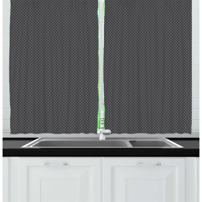 Geometric Kitchen Curtain