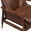Charmant fauteuil d'appoint Mid-Century avec une conception durable et un attrait tendance-344035560