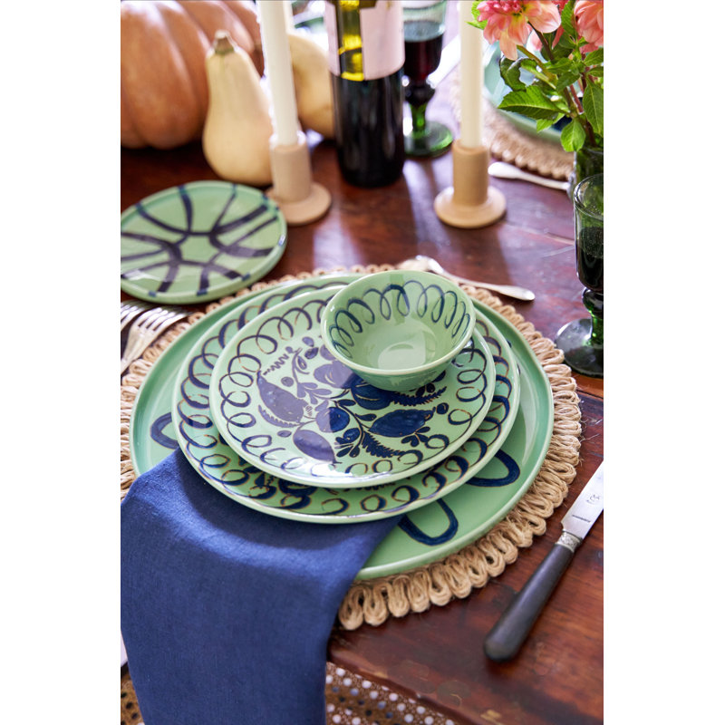 Amalfi Dinner Plate - 10.6", Green